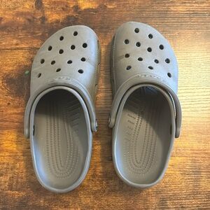 Gray crocs